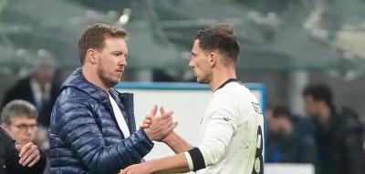 „Herausragendes Spiel. Ich bin sehr froh, dass er so zurückgekommen ist“, sagt Nagelsmann