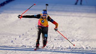 0,2 Sekunden lassen Franziska Preuß im Sprint-Krimi jubeln