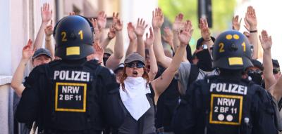 Ausschreitungen in Gelsenkirchen bei Aufmarsch von Rechtsextremen