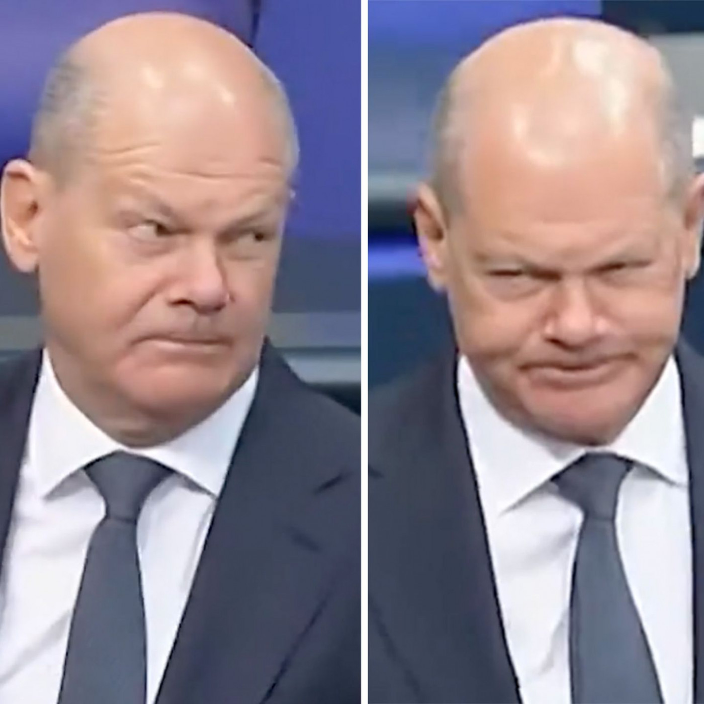 Scholz entgleist (mehrfach) das Gesicht – die besten Memes zur Reaktion