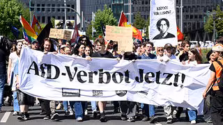 Tausende demonstrieren für ein AfD-Verbot