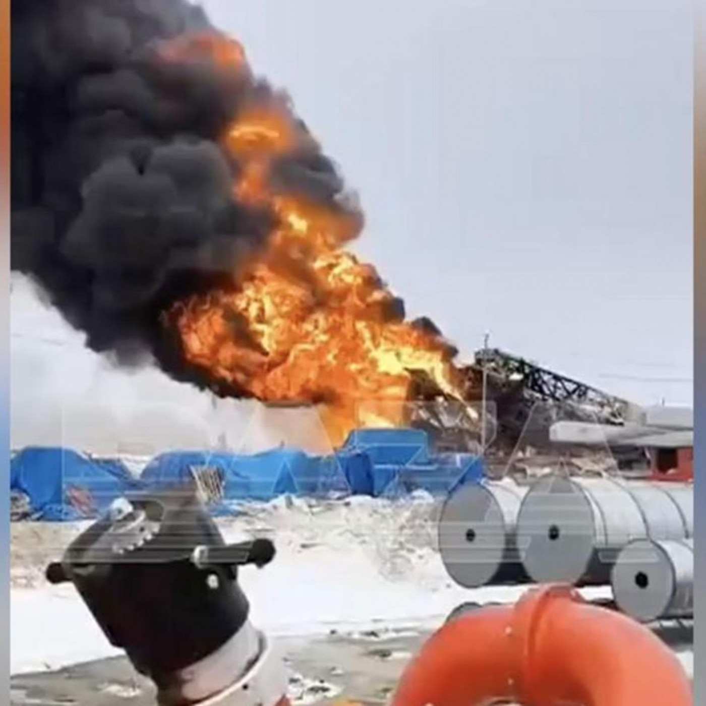 Mehrere Schwerverletzte bei Feuer auf russischem Öl- und Gasfeld
