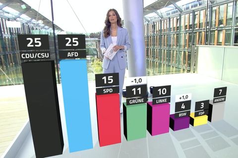Union und AfD gleichauf – Grüne rutschen weiter ab