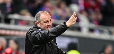 „Wir sind eine Stadt, eine Mittelstadt“, unterbricht Heidenheims Trainer den Sat.1-Reporter