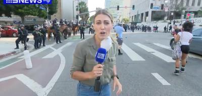 Journalistin bei Live-Schalte von Geschoss getroffen – Fotograf muss operiert werden