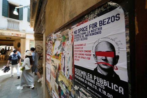 Für Jeff Bezos ist es die Traumhochzeit. Für viele in Venedig: ein Alptraum
