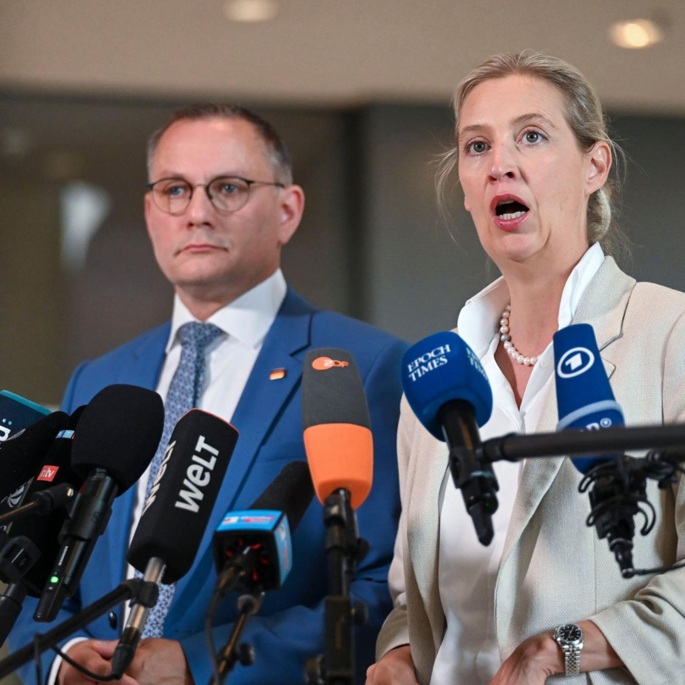 AfD-Politiker fordert Wiederholung des Weidel-Interviews