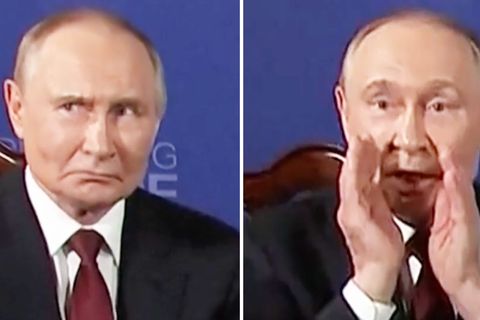 Journalistenfragen lassen Putins Gesichtszüge entgleisen