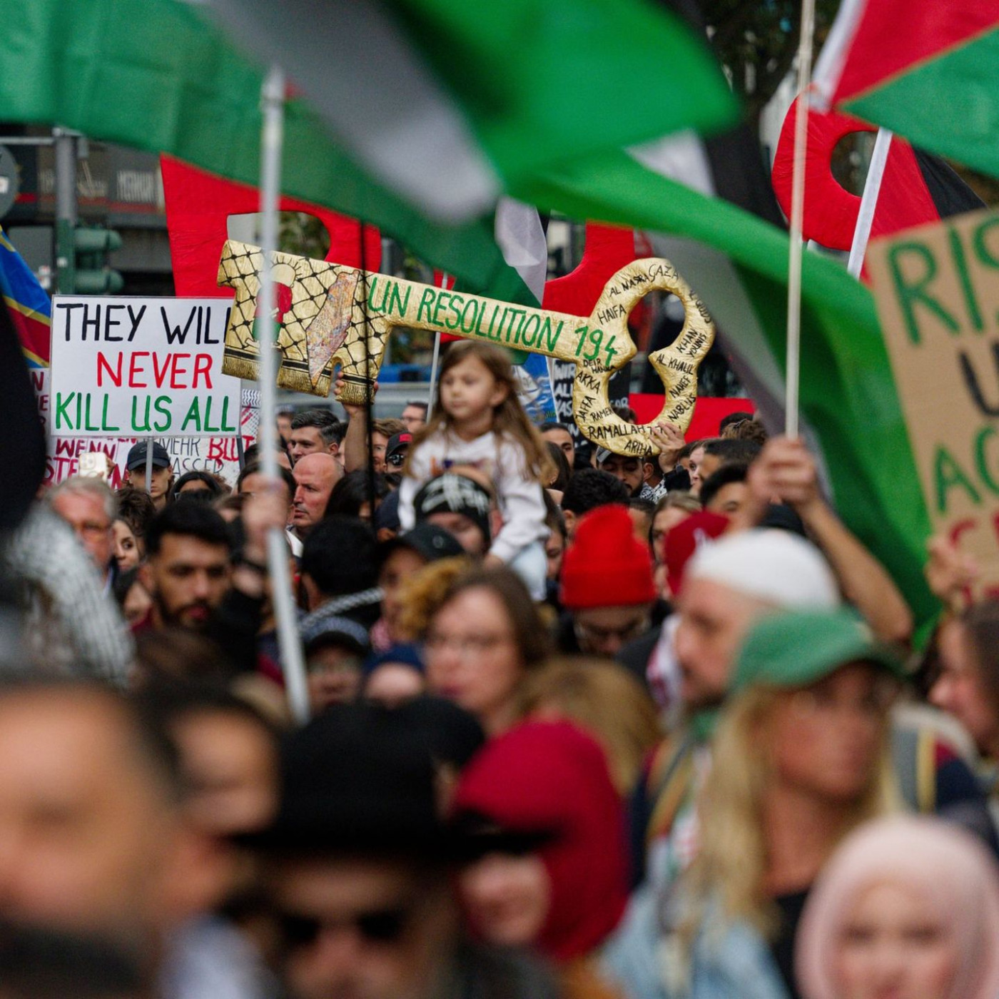 50.000 Menschen in Berlin gegen Gaza-Krieg auf der Straße