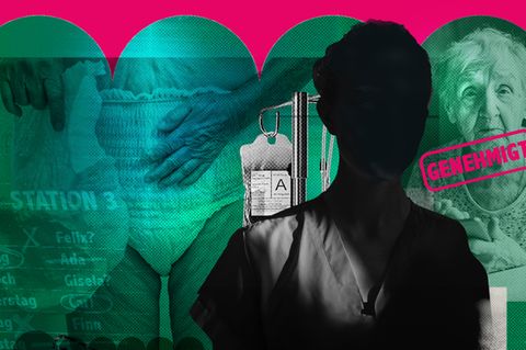 "Ich will weg, ist wie im Irrenhaus hier", sagt die alte Dame. Und muss weinen