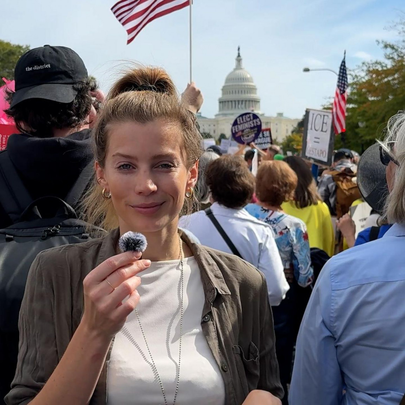 Anti-Trump-Proteste "No Kings": stern-Reporterin berichtet aus Washington