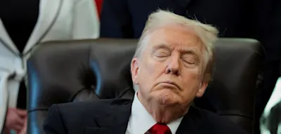 Trump fallen bei Pressekonferenz mehrfach die Augen zu – Demokraten spotten über „Dozy Don“