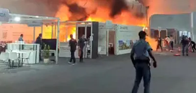 Feuer bei UN-Klimagipfel ausgebrochen – Videos zeigen riesige Flammen – Gesamtes Gelände evakuiert