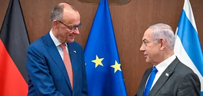 &bdquo;Das ist eine Kampfansage&ldquo; &ndash;&nbsp;Linke-Chef attackiert Merz wegen geplanter Israel-Reise