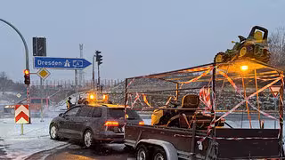 Bauern-Proteste an mitteldeutschen Autobahn-Auffahrten
