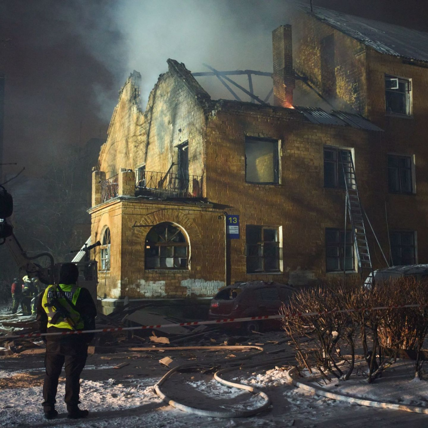 Hunderttausende H&auml;user in Kiew ohne Strom und Heizung