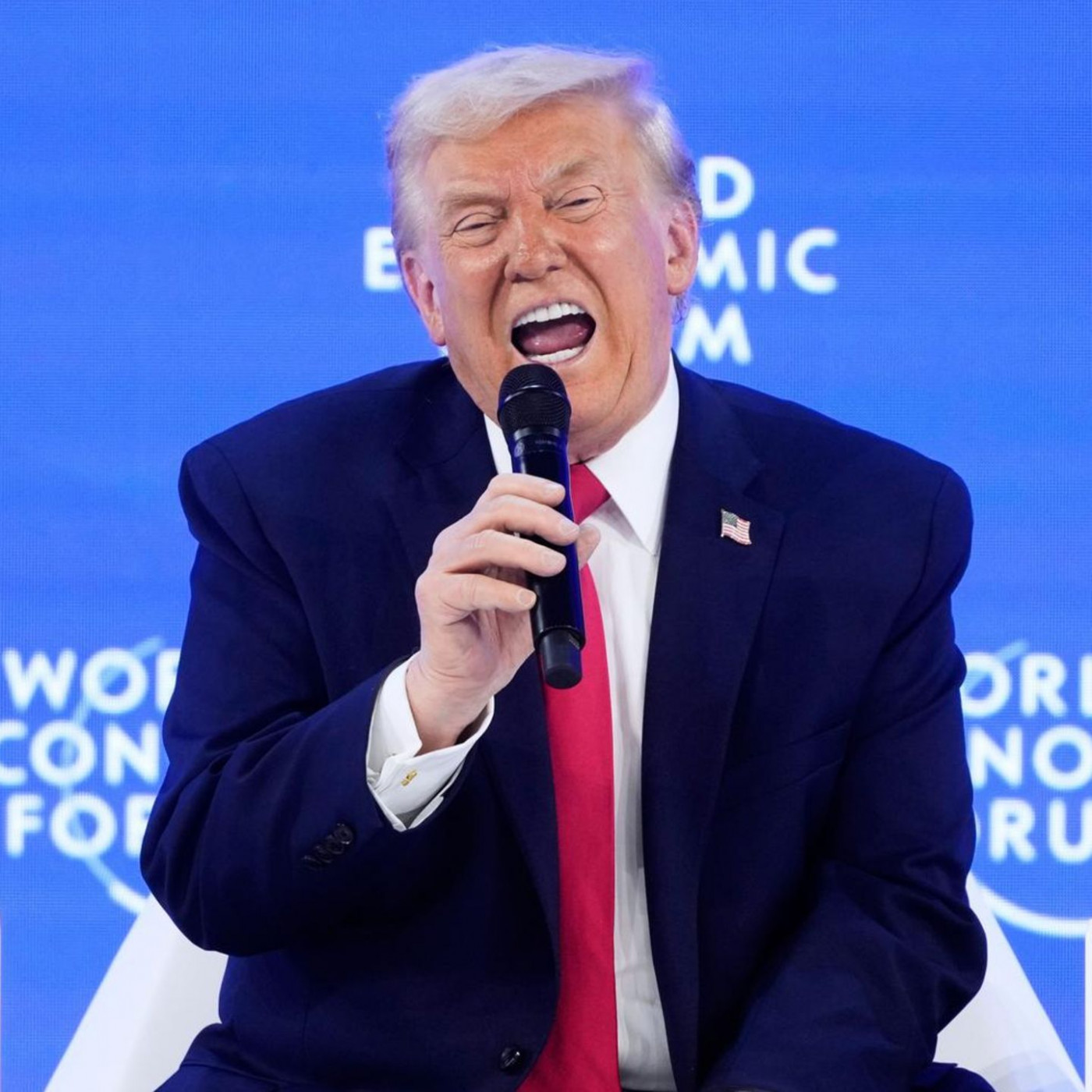 Trump redet in Davos wie "ein Machtpolitiker, der Kreide gefressen hat"