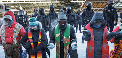 Geschlossene Gesch&auml;fte, Sch&uuml;ler bleiben zu Hause &ndash; US-Staat durch Proteste teils lahmgelegt