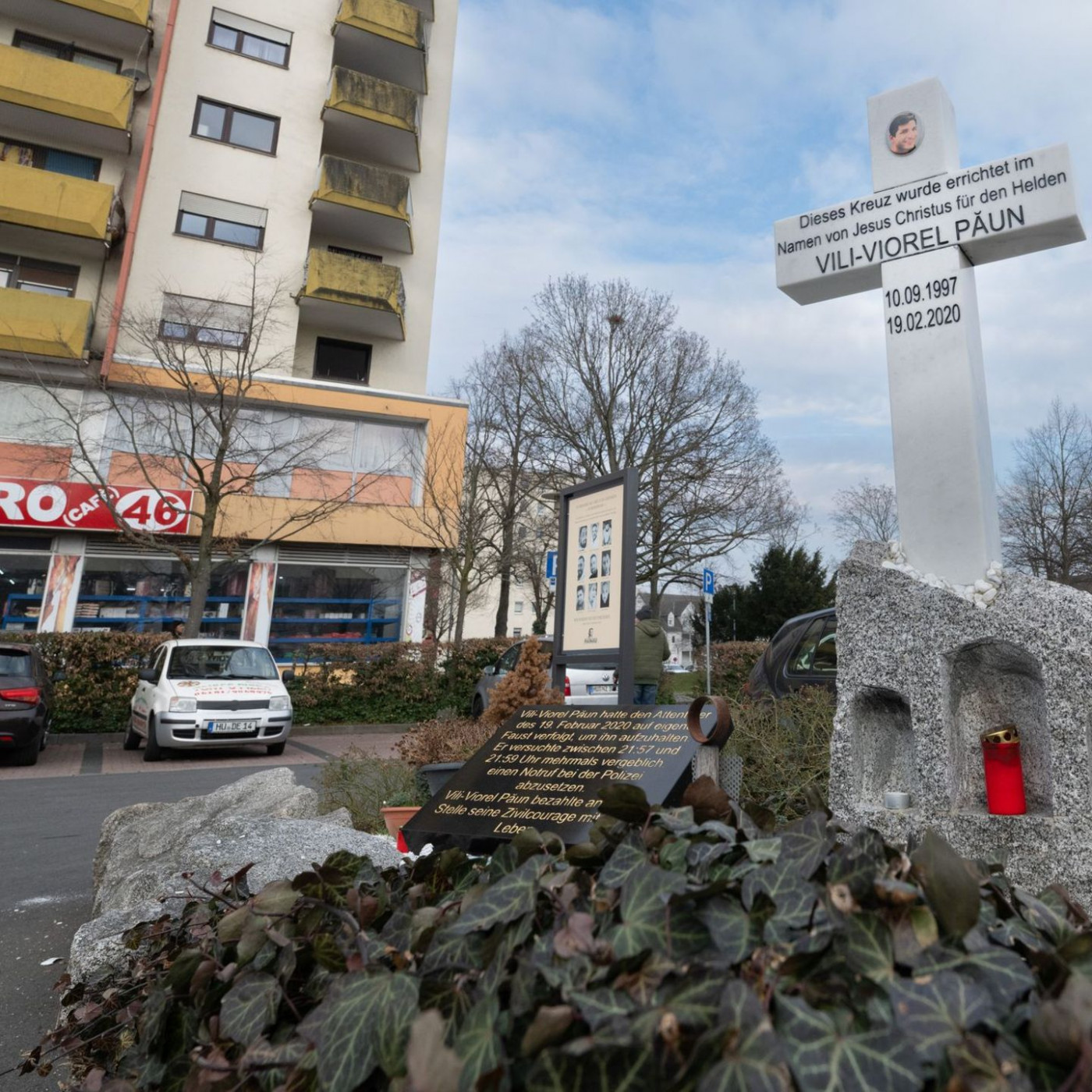 Hanau erinnert mit stillem Gedenken an die Anschlags-Opfer von 2020