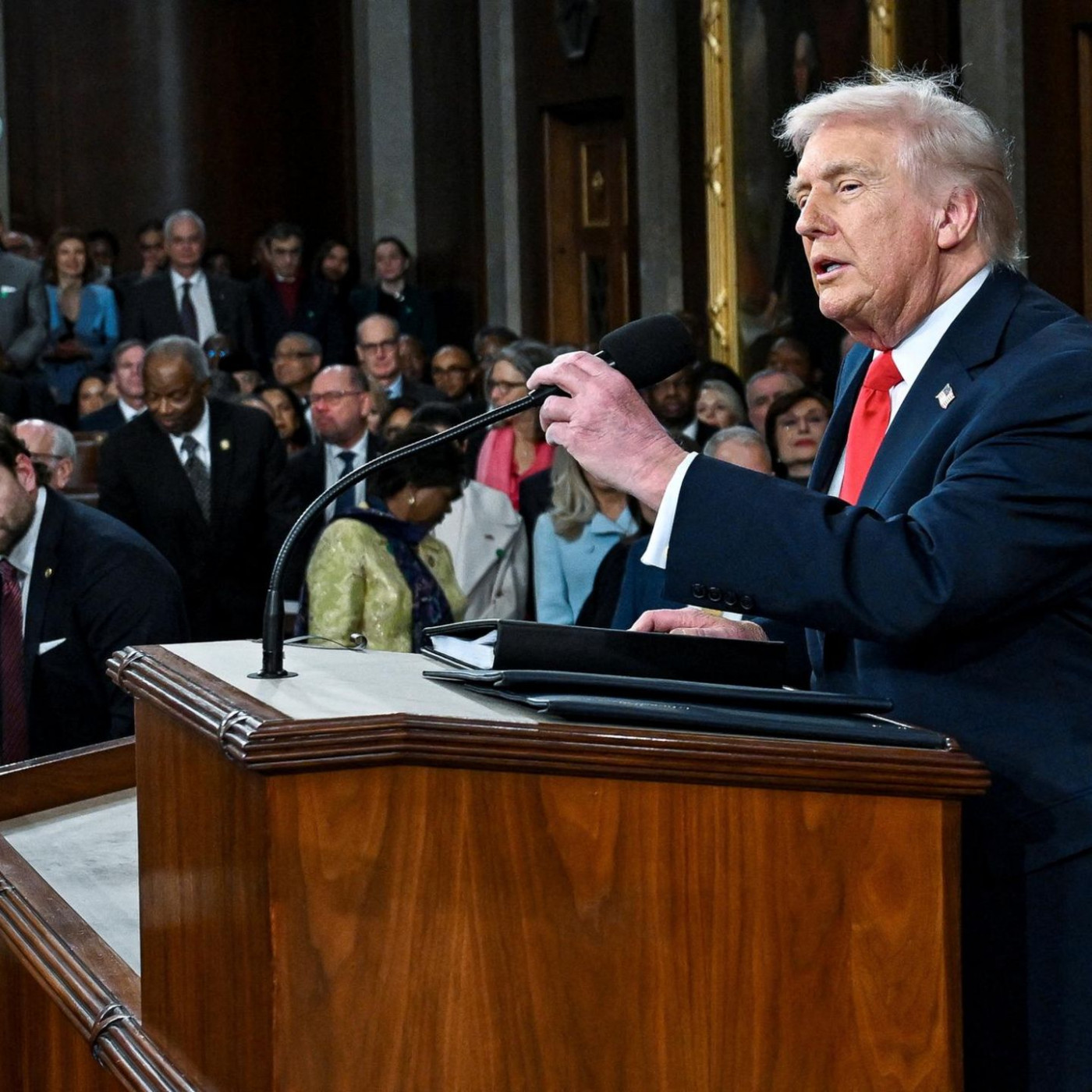 Wor&uuml;ber Trump in seiner Lage zur Rede der Nation spricht