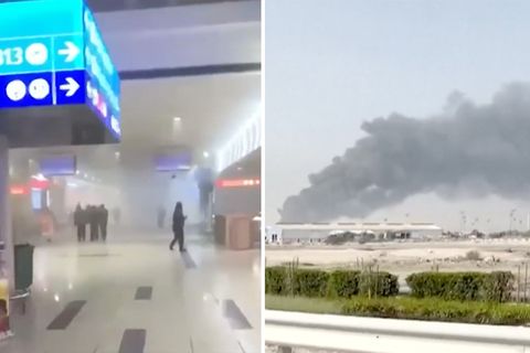 Videos zeigen chaotische Szenen am Flughafen in Dubai