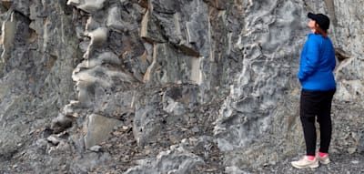 Jeder Schritt ist gleich 100.000 Jahre im Osten Kanadas