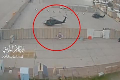 Video soll Angriff auf US-Helikopter auf Milit&auml;rbasis im Irak zeigen