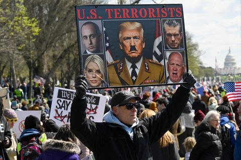 &bdquo;Faschisten im Wei&szlig;en Haus&ldquo; &ndash; die Bilder von den Anti-Trump-Protesten