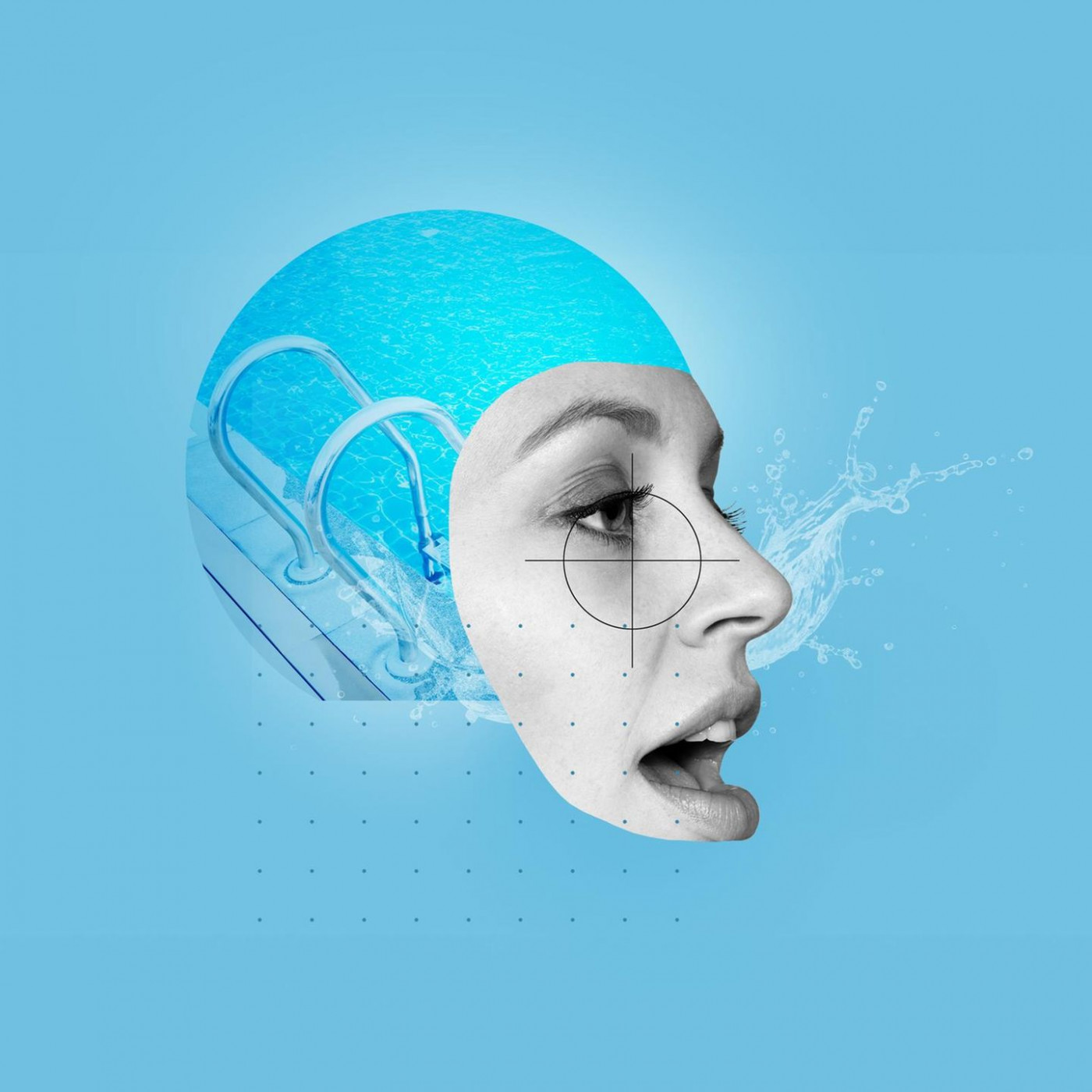 Sie hat beim Schwimmen immer Schmerzen im Gesicht. Warum?