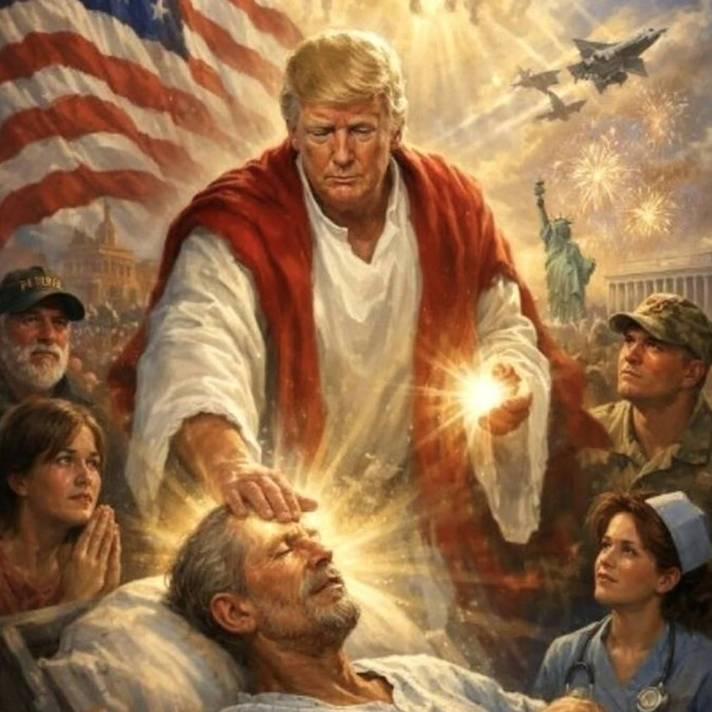 Trump l&ouml;scht Jesus-Bild von sich nach Blasphemievorw&uuml;rfen seiner Anh&auml;nger