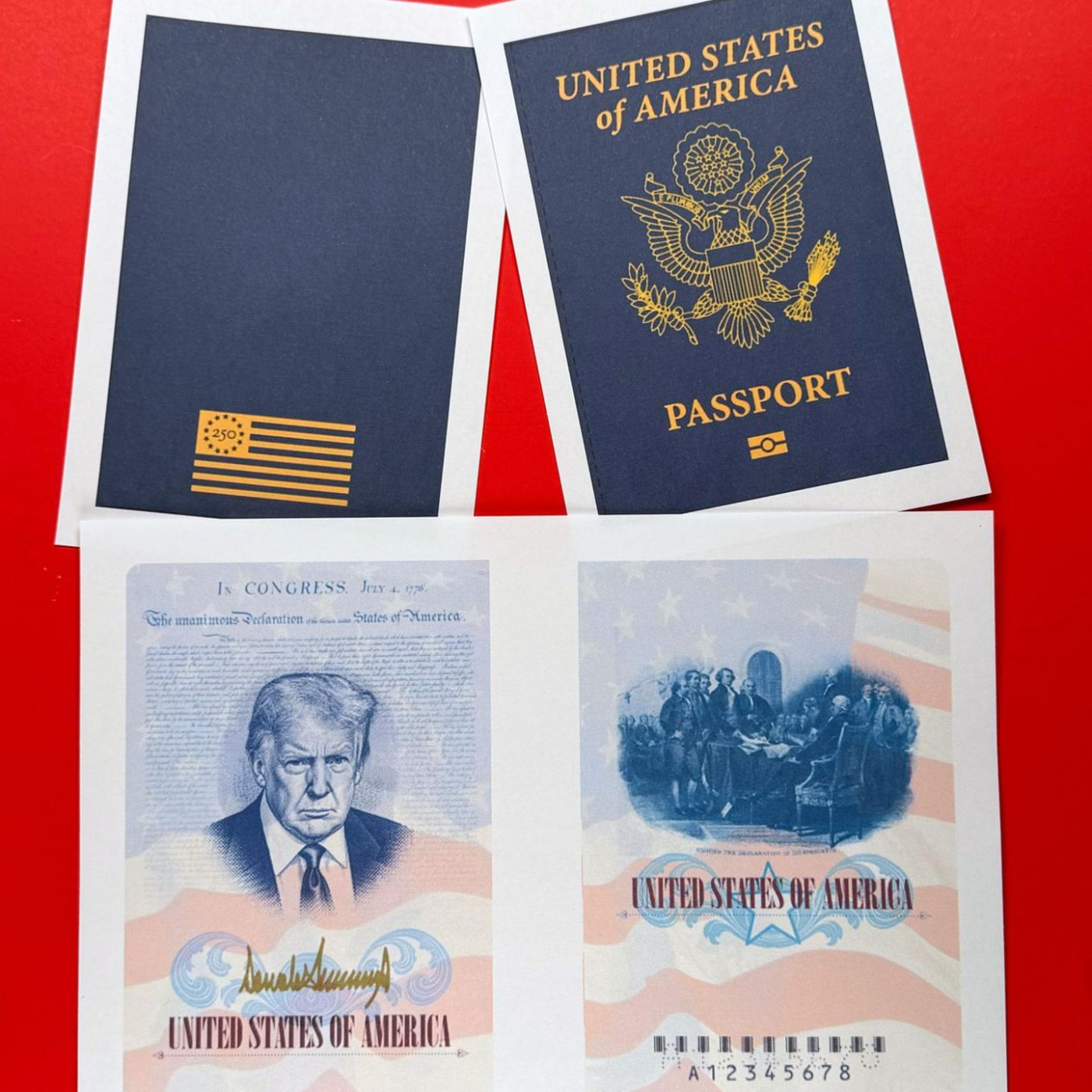 Amerikaner k&ouml;nnen Reisep&auml;sse mit Portr&auml;t von Donald Trump bekommen