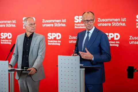 Merz vor SPD-Fraktion: Keine roten Linien mehr aufzeigen