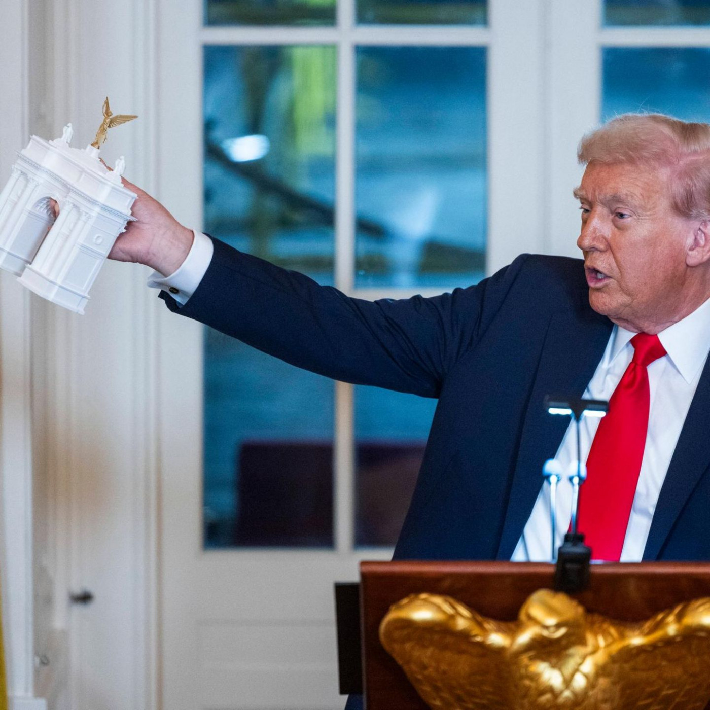 Kommission billigt Bau von Trumps Triumphbogen