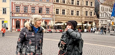 Warum junge Reisende von Erfurts &auml;ltester Stadtf&uuml;hrerin lernen m&ouml;chten