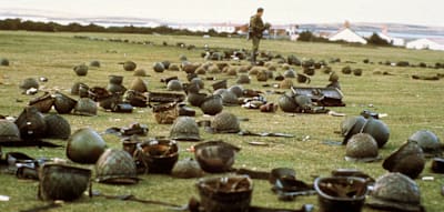 &bdquo;F&uuml;r unsere gefallenen Jungs&ldquo; &ndash;&nbsp;Der vergessene Krieg, der das WM-Halbfinale &uuml;berschattet