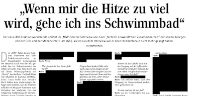 Zeitung druckt Interview mit AfD-Politiker mit geschw&auml;rzten Passagen