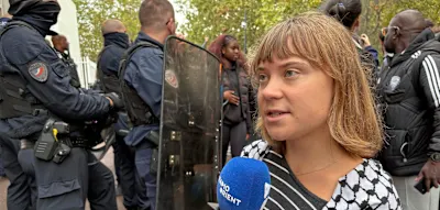 &bdquo;Unsere Zukunft wird uns geraubt&ldquo; &ndash; Greta Thunberg nimmt an Sch&uuml;lerprotest in Frankreich teil