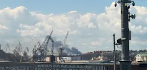 Russische Beh&ouml;rden melden massiven Drohnenangriff auf St. Petersburg